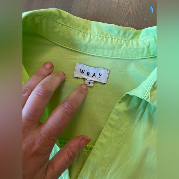 Wray Vibrant Cotton Green Shirt Dress Size Small - Picture 8 of 8